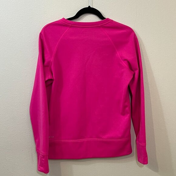 Nike Women's Crewneck Sweatshirt - Pink, Fuchsia - Medium - Picture 3 of 4